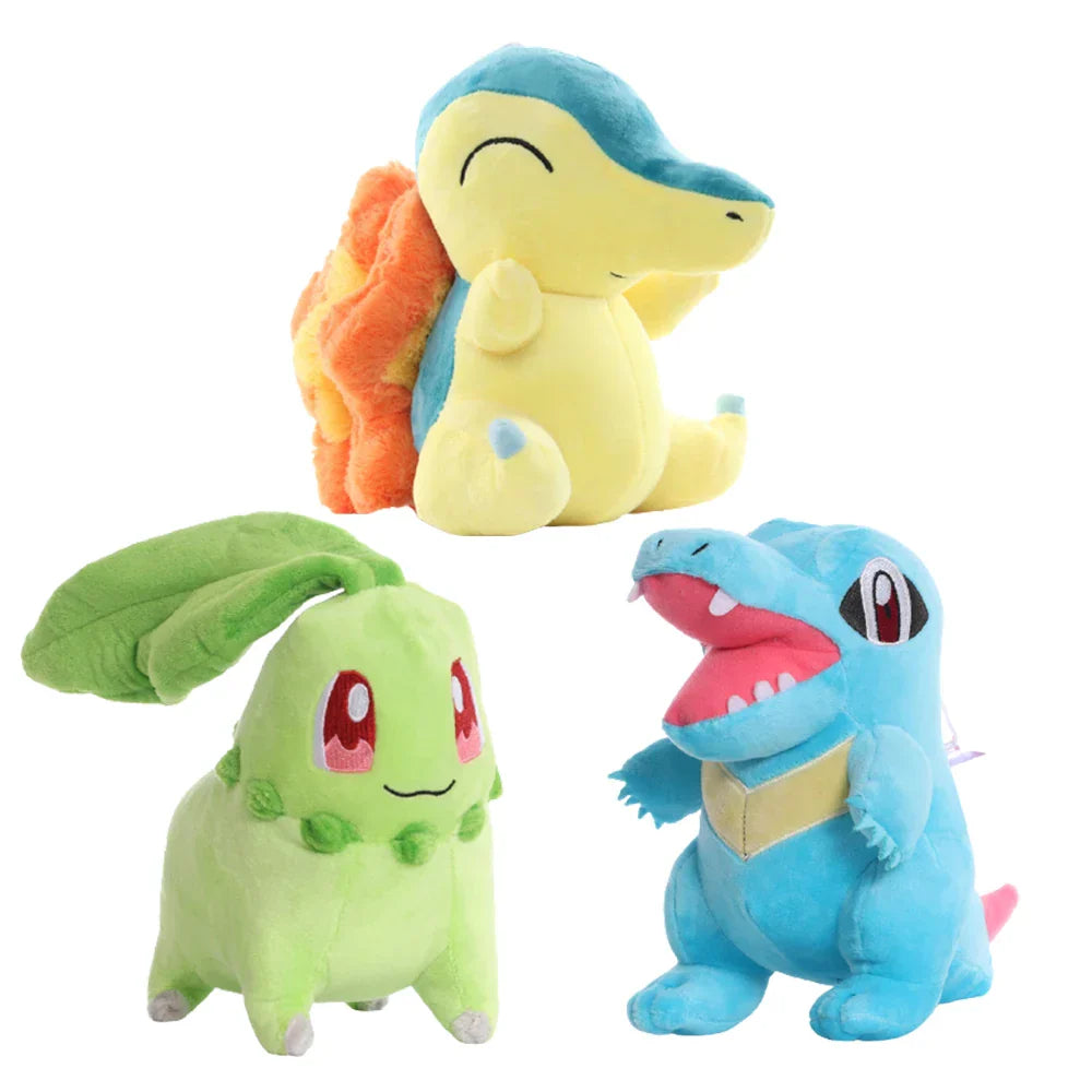Johto Starter Pokémon Plush Toys