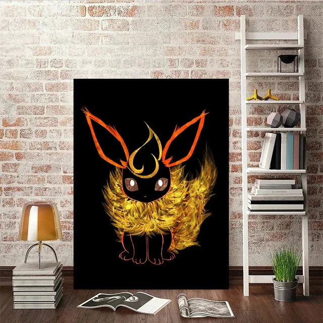 Abstract Pokémon Eeveelutions Canvas Poster - Image 16