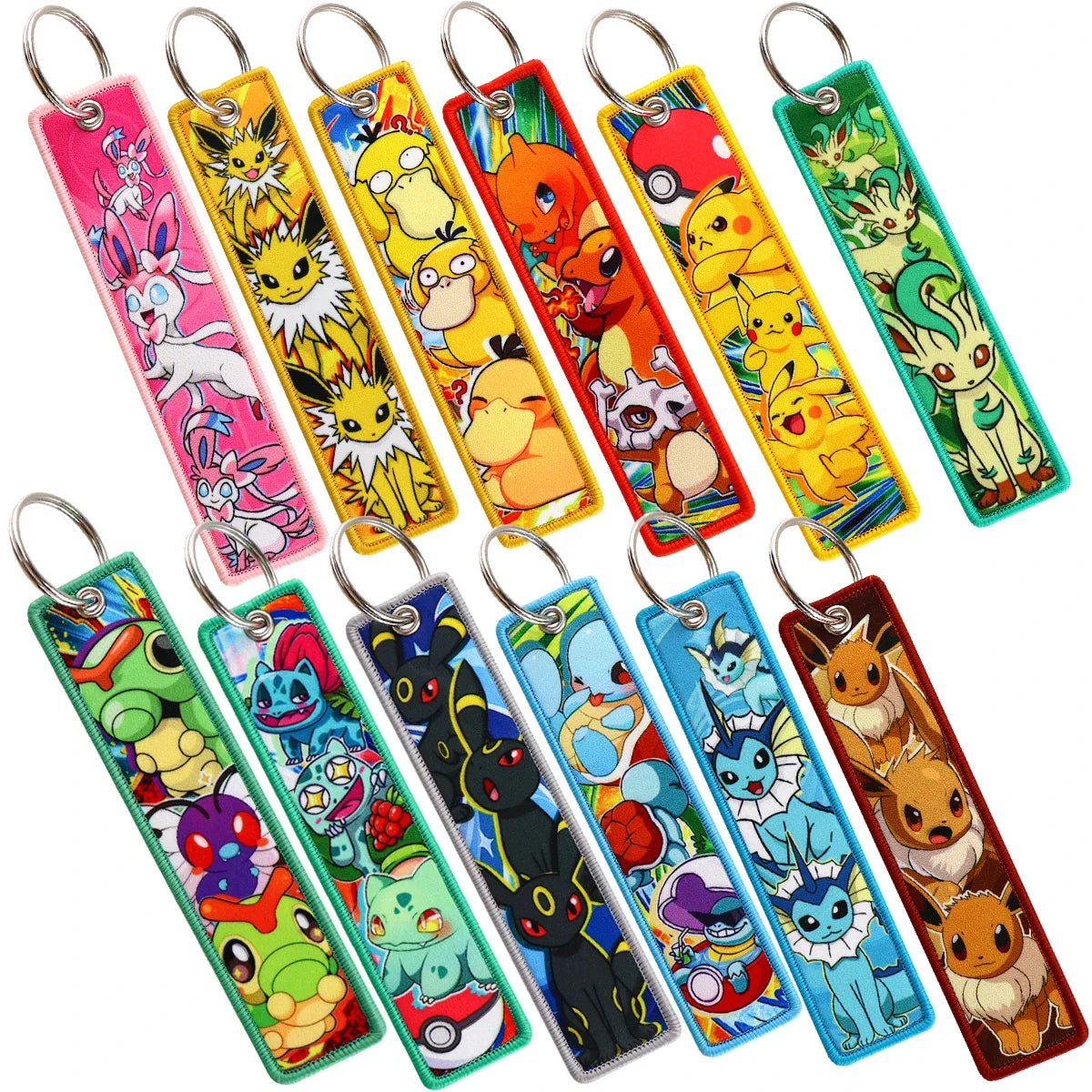 Pokemon Embroidered Keychain