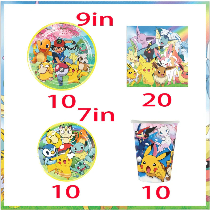 Pokémon Birthday Party Tableware Set - Image 5