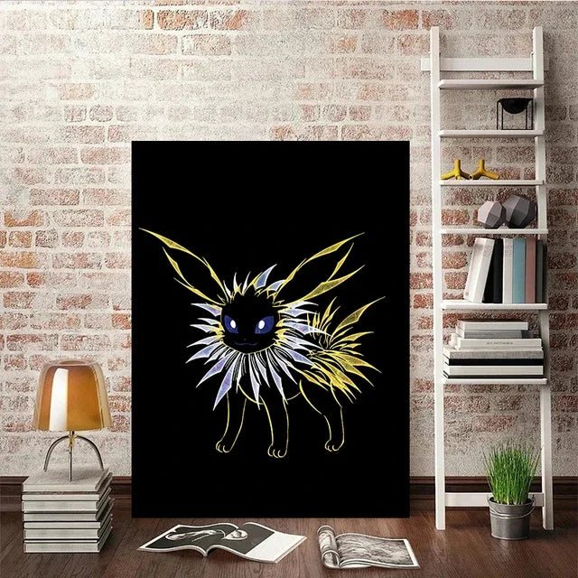 Abstract Pokémon Eeveelutions Canvas Poster - Image 14