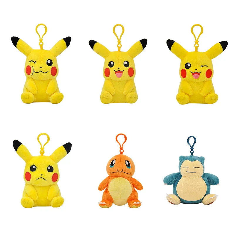 Pikachu & Friends Plush Keychain - Image 2