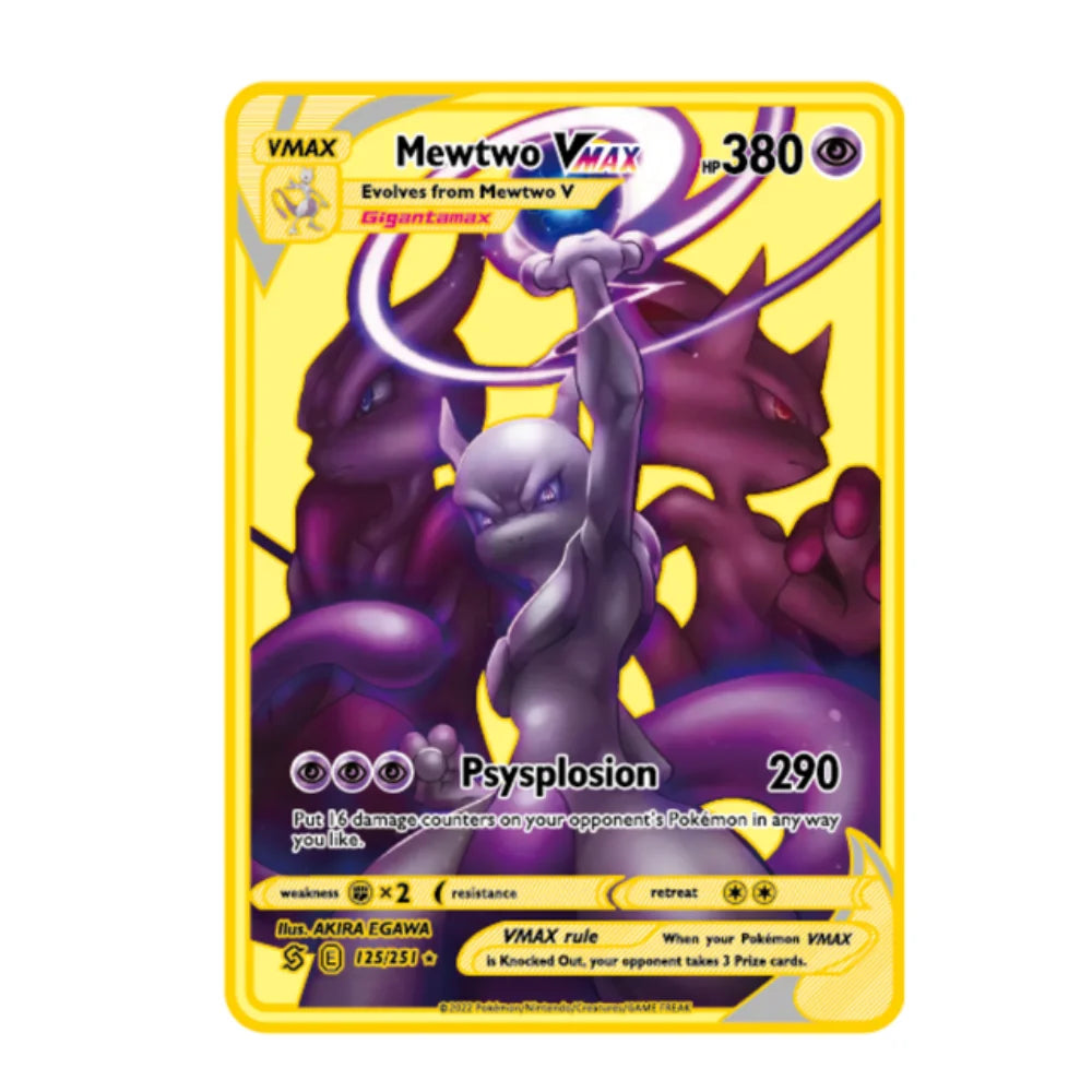English 10,000 Points GX VMAX Metal Pokémon Card - Image 36