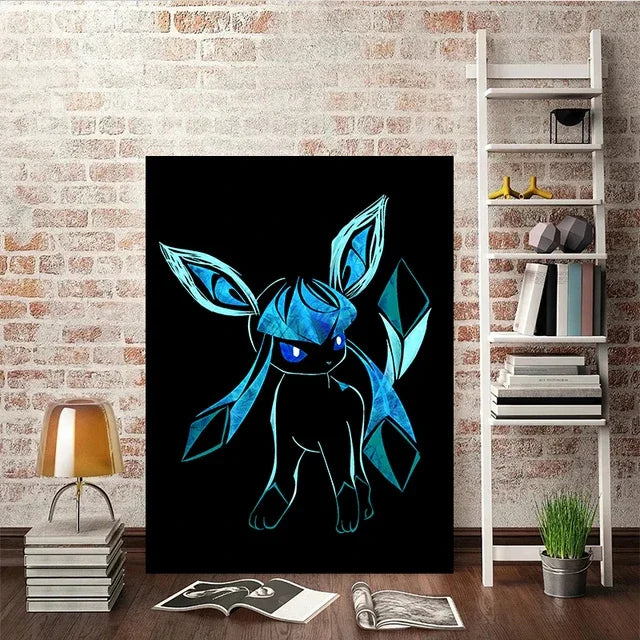 Abstract Pokémon Eeveelutions Canvas Poster - Image 7