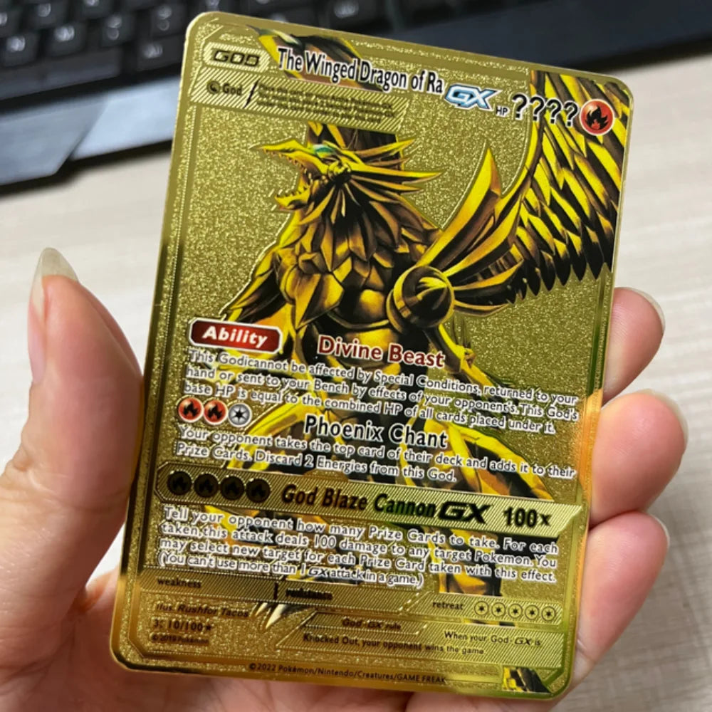 English 10,000 Points GX VMAX Metal Pokémon Card - Image 5