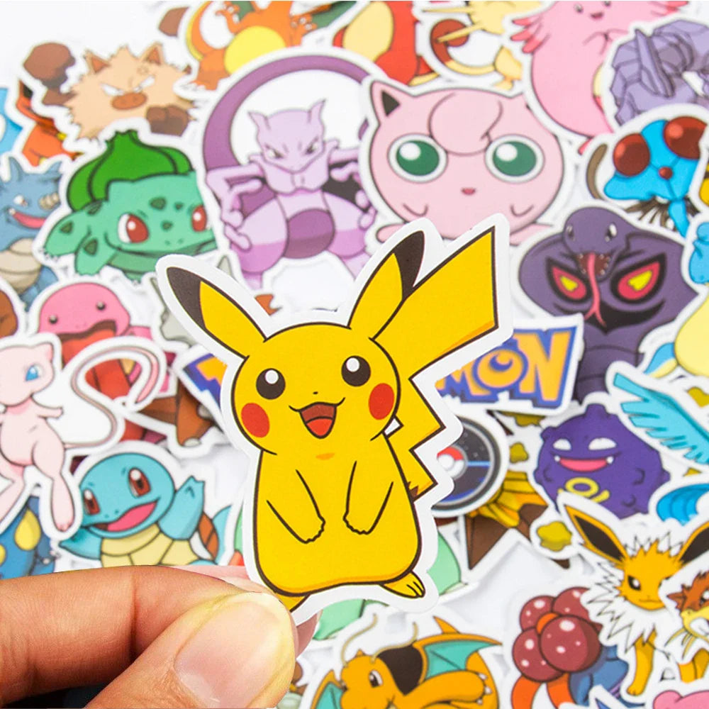 50/100 Pcs Pokémon Stickers