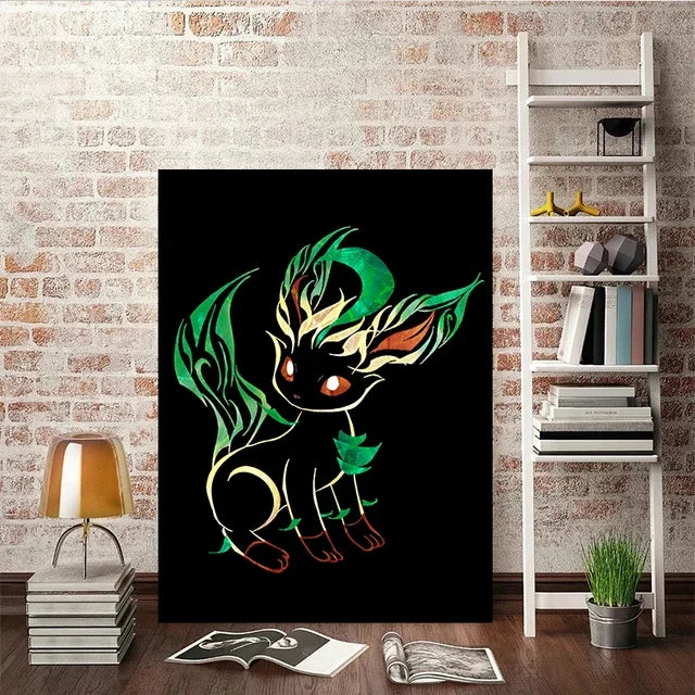 Abstract Pokémon Eeveelutions Canvas Poster - Image 15