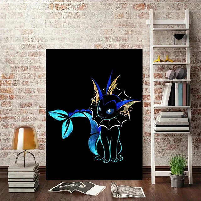Abstract Pokémon Eeveelutions Canvas Poster - Image 9