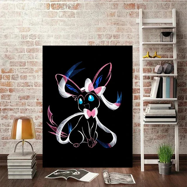 Abstract Pokémon Eeveelutions Canvas Poster - Image 13