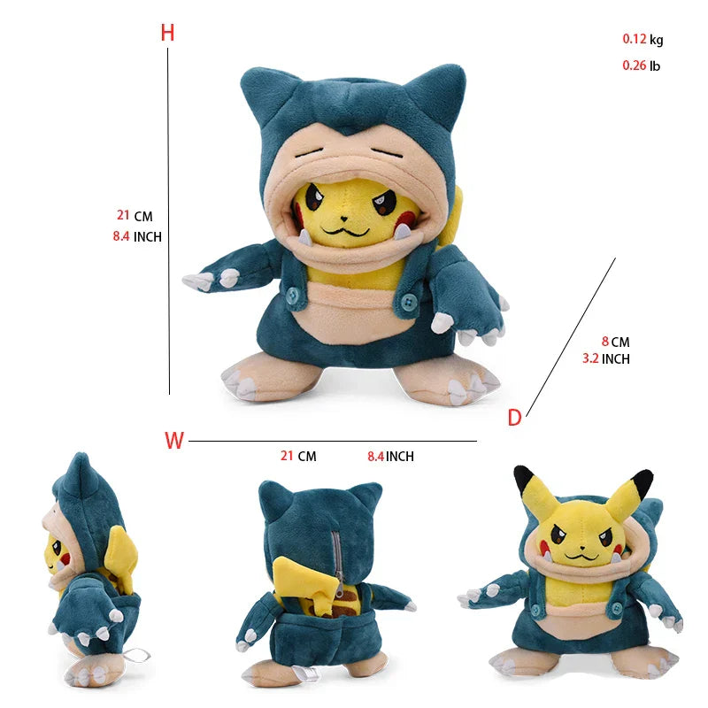 Pikachu & Eevee Cosplay Plush (20–30CM) - Image 8