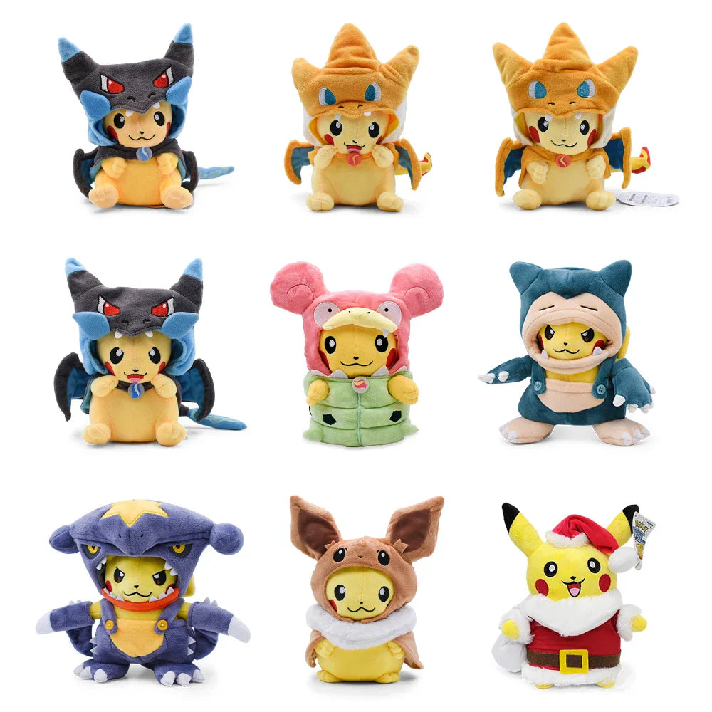 Pikachu & Eevee Cosplay Plush (20–30CM)