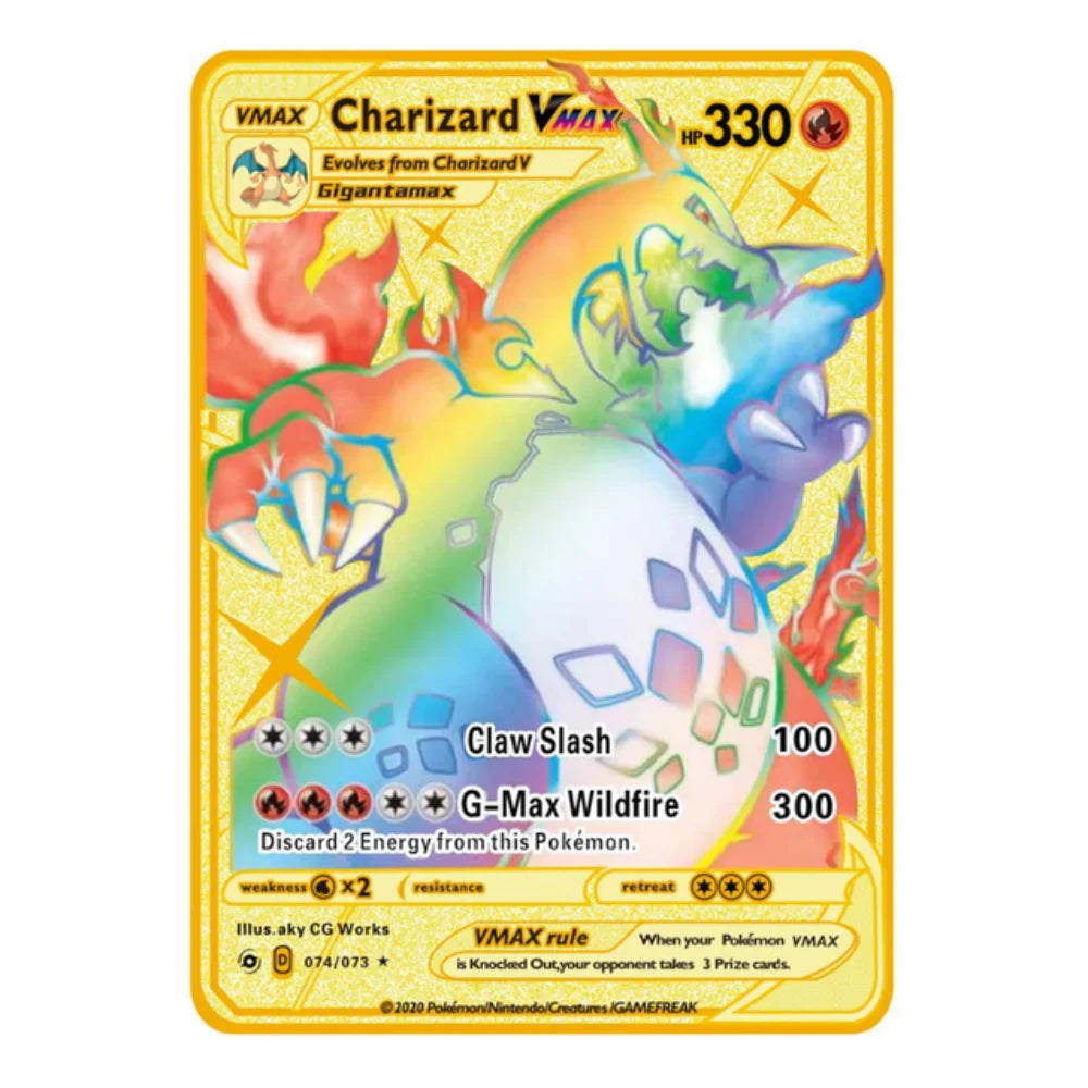 English 10,000 Points GX VMAX Metal Pokémon Card - Image 35