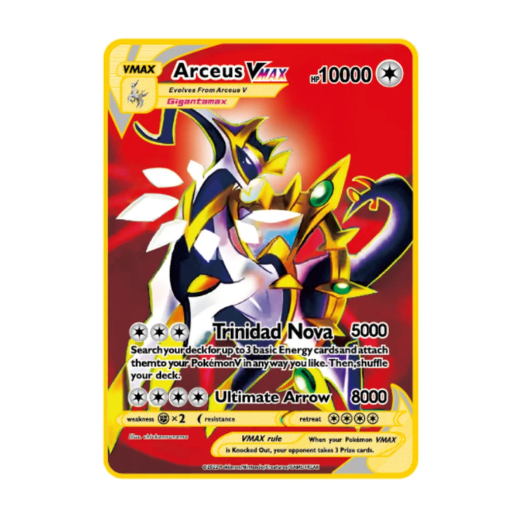 English 10,000 Points GX VMAX Metal Pokémon Card - Image 27
