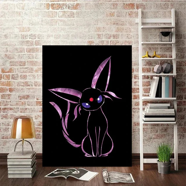 Abstract Pokémon Eeveelutions Canvas Poster - Image 12