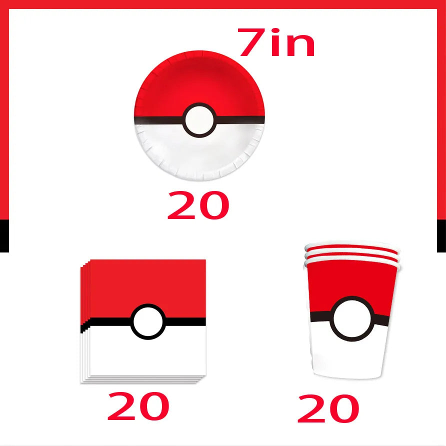 Pokémon Birthday Party Tableware Set - Image 35