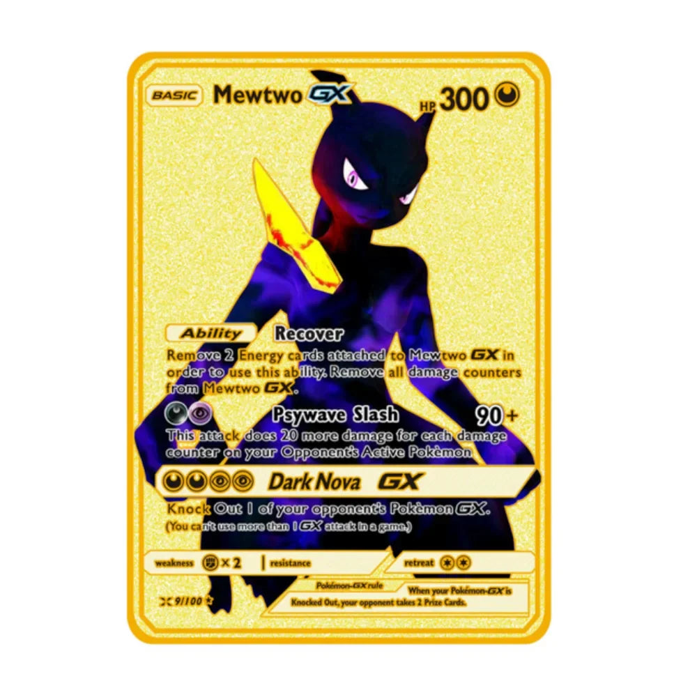 English 10,000 Points GX VMAX Metal Pokémon Card - Image 32