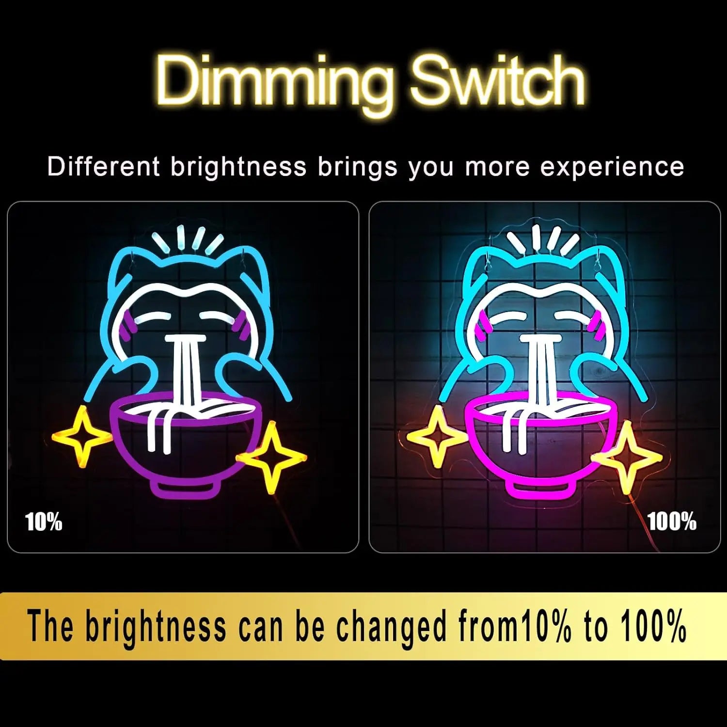 Cute Bear Pokémon Ramen Neon Light - Image 5